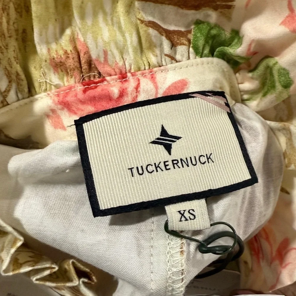 Tuckernuck Crawford Dress XS | Sun-Faded Floral Ruffle Midi $188 NWT - Picture 10 of 16
